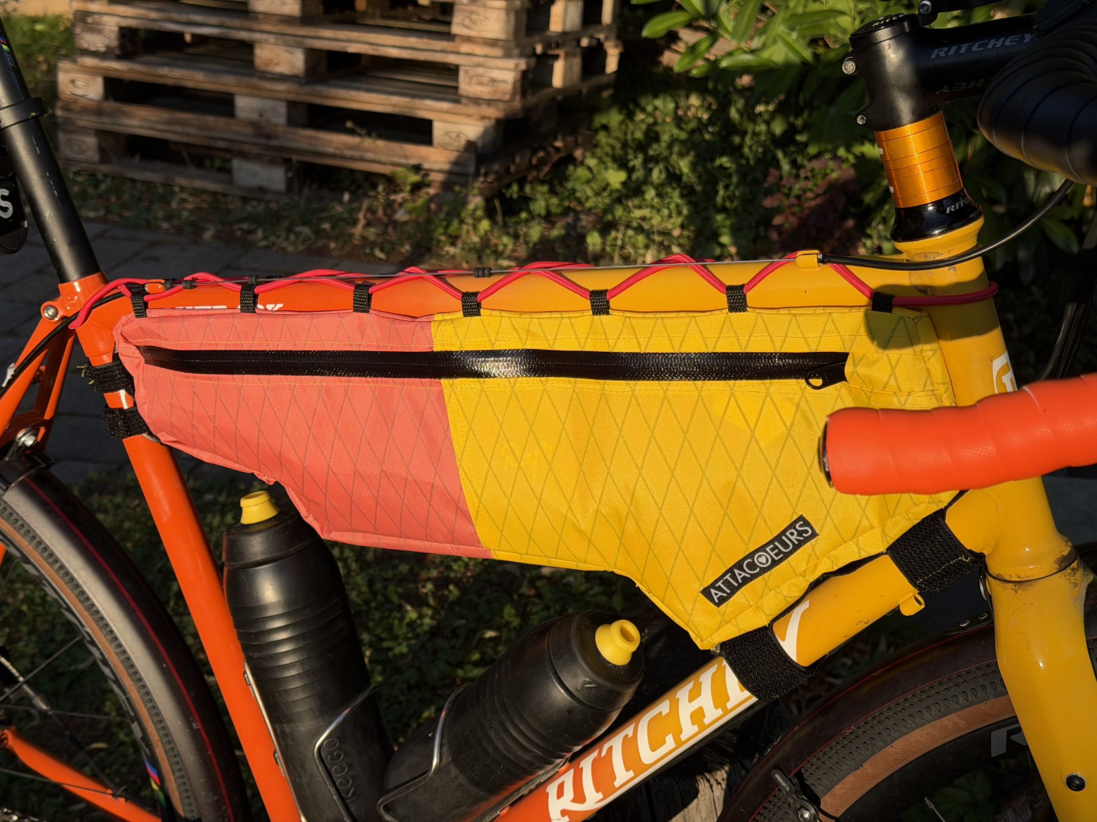 Handmade frame bag